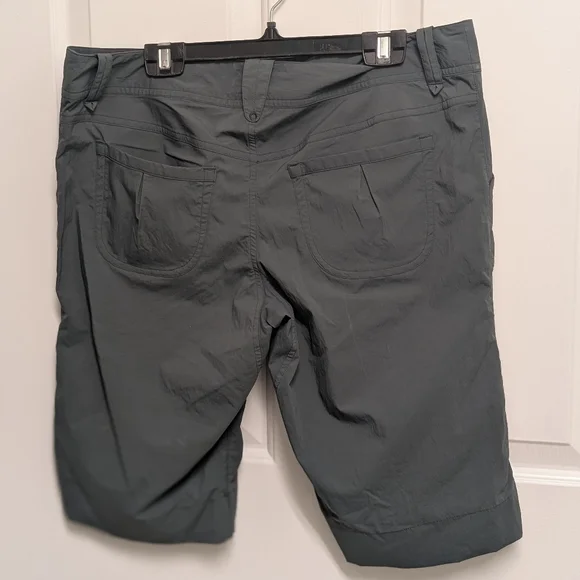 Arc'teryx Women's Long Hiking Athletic Shorts - Dark Green Size 10 - Picture 2 of 8